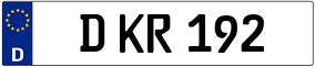 Trailer License Plate